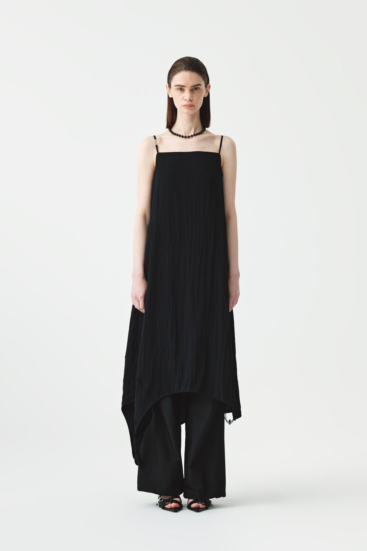 Matinkim Layered Two Way Slip Dress IN Black