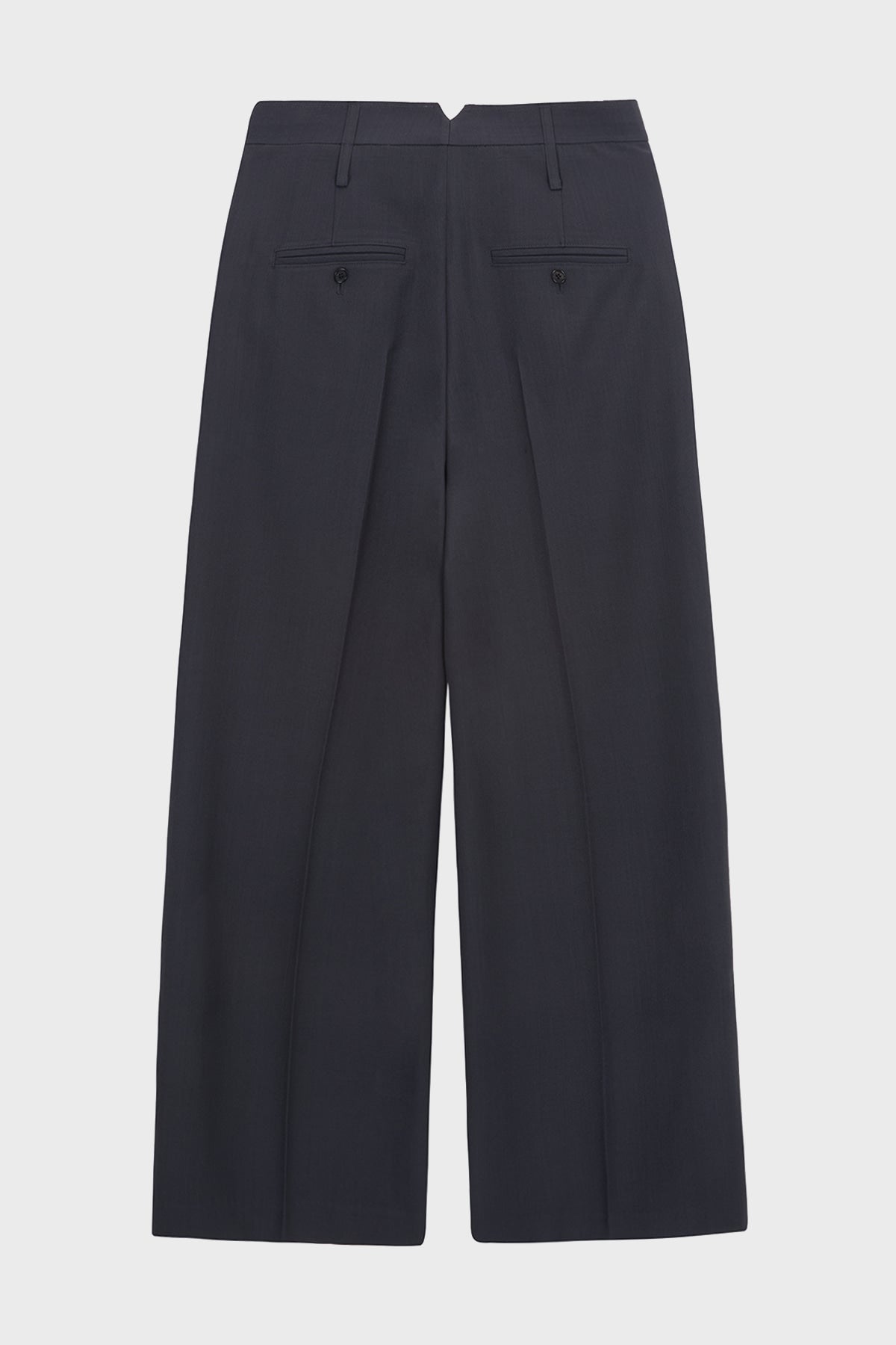 Matinkim Destressed Waist Pintuck Wide Pants IN Charcoal