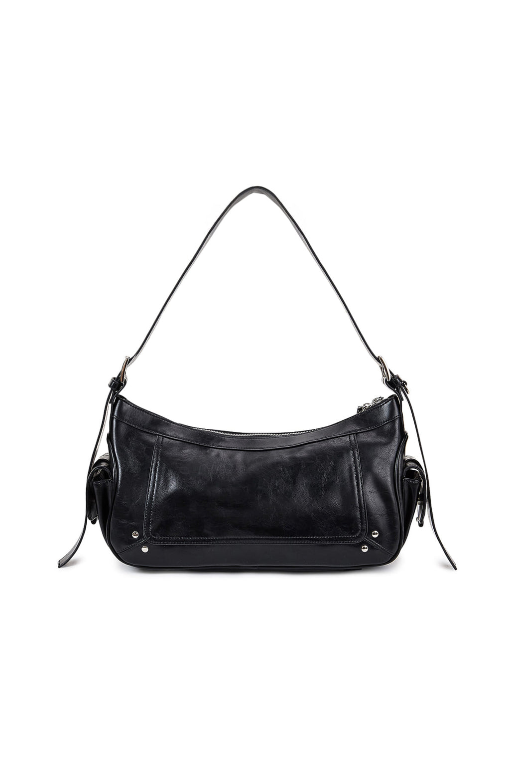 [matinkim] RIVET POINT QUAD SHOULDER BAG IN BLACK