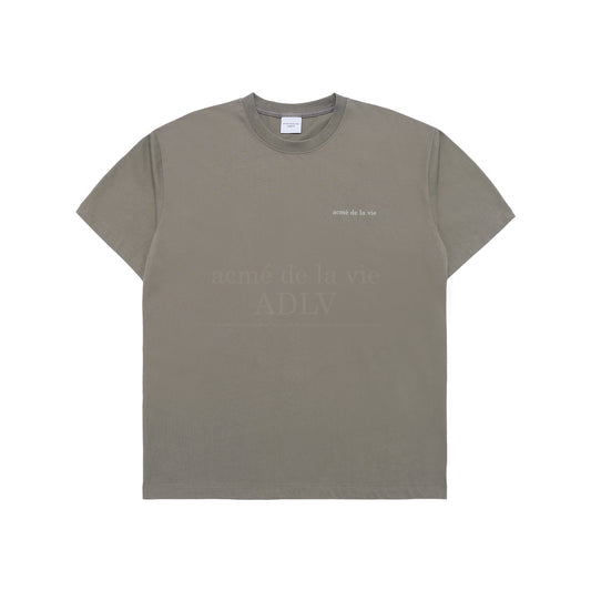 BASIC LOGO BIO WASHING SHORT SLEEVE T-SHIRT COCOA