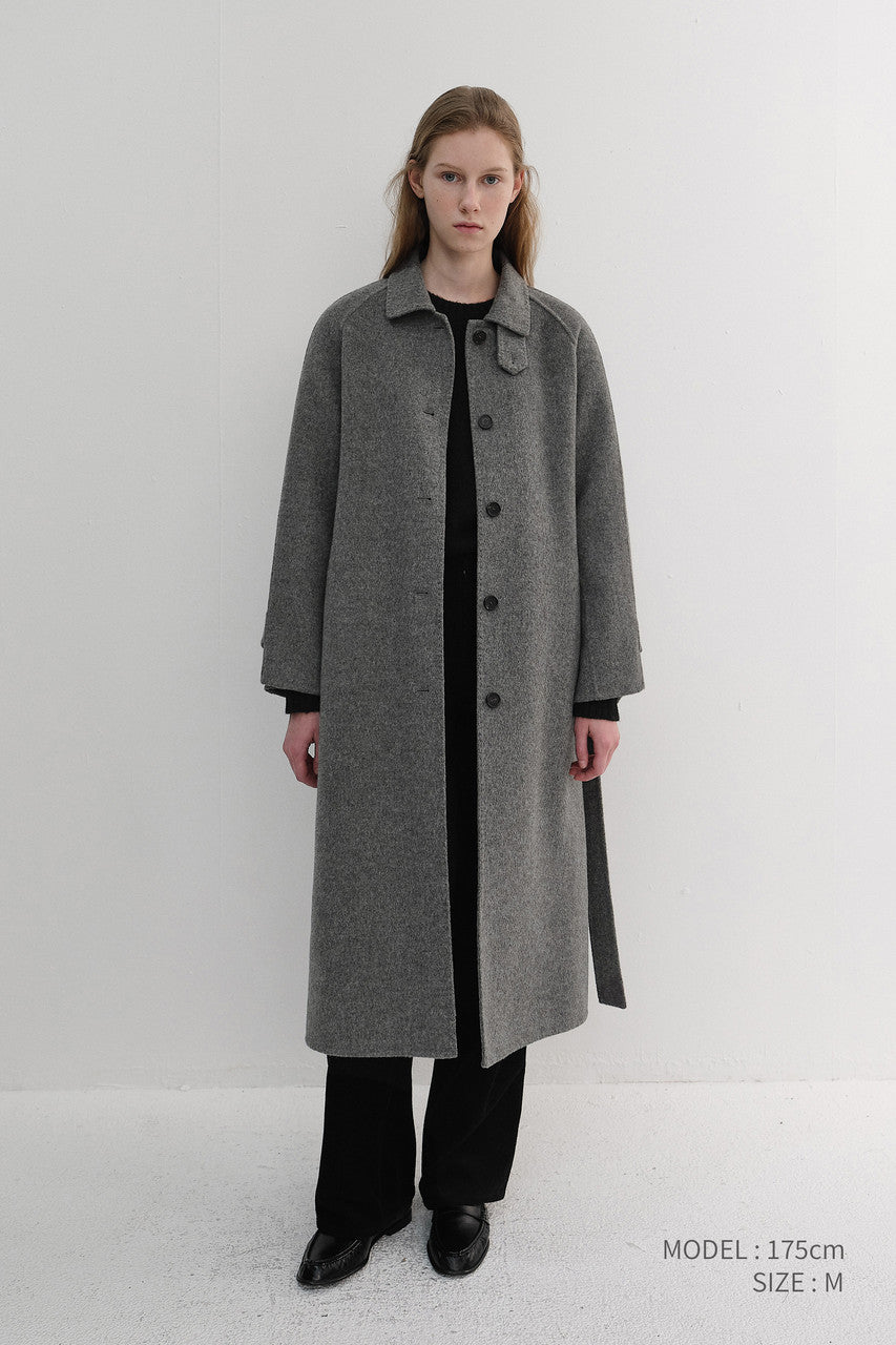 Dunst Feminine Handmade Coat Melange Grey
