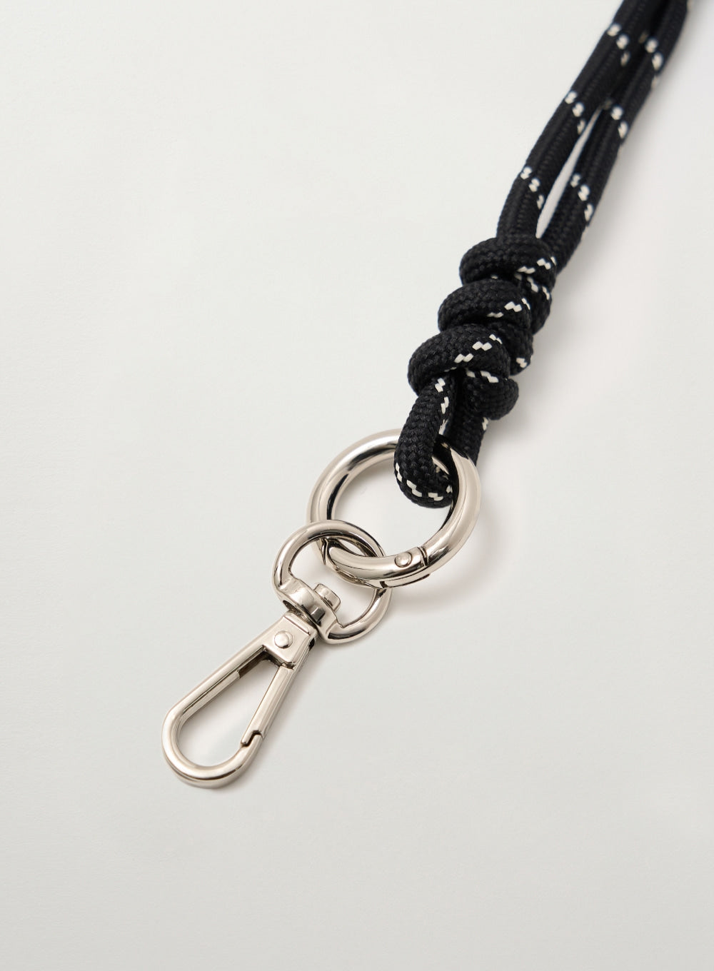 [satur] Classic Rope Keyring - Black