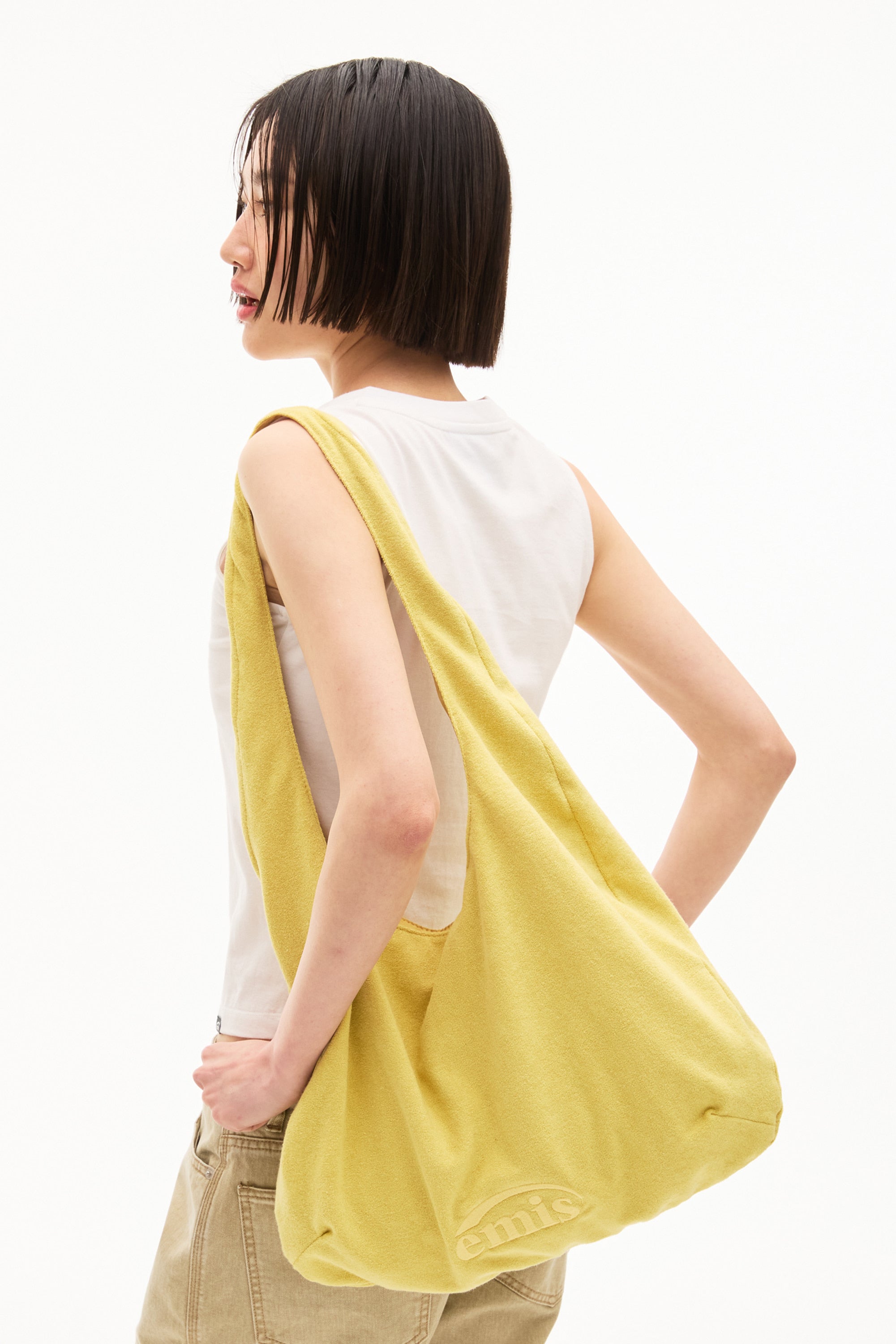 Emis Terry Shoulder Bag-Yellow