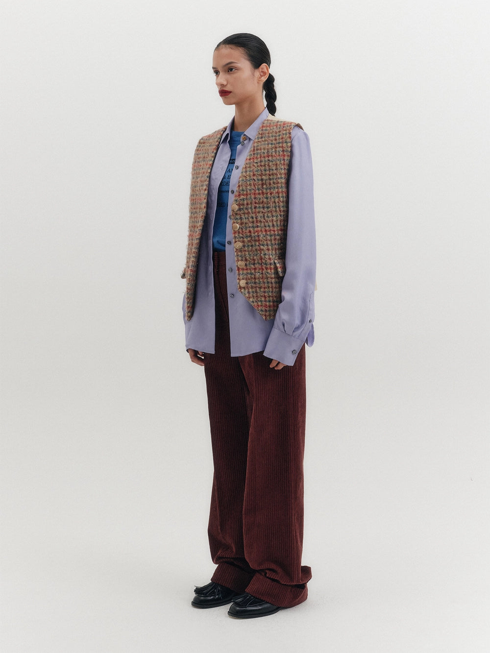 EENK Belted Tailored Vest - Multi