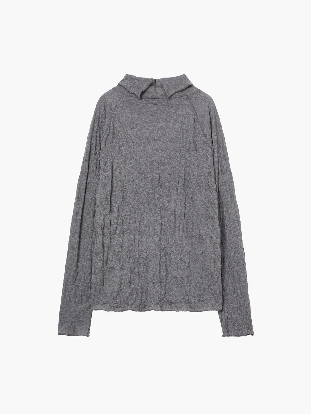 Margesherwood Crinkle Half Neck Long Sleeve grey
