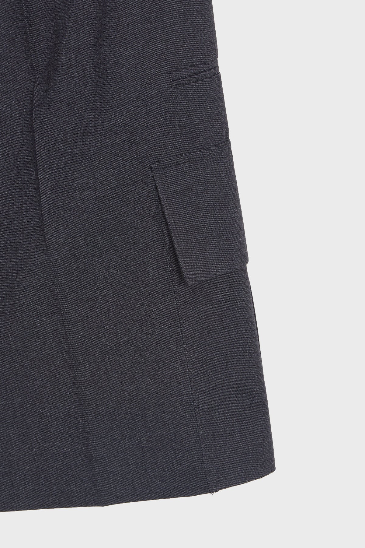 [matinkim] Cargo Detail Bermuda Pants IN Charcoal
