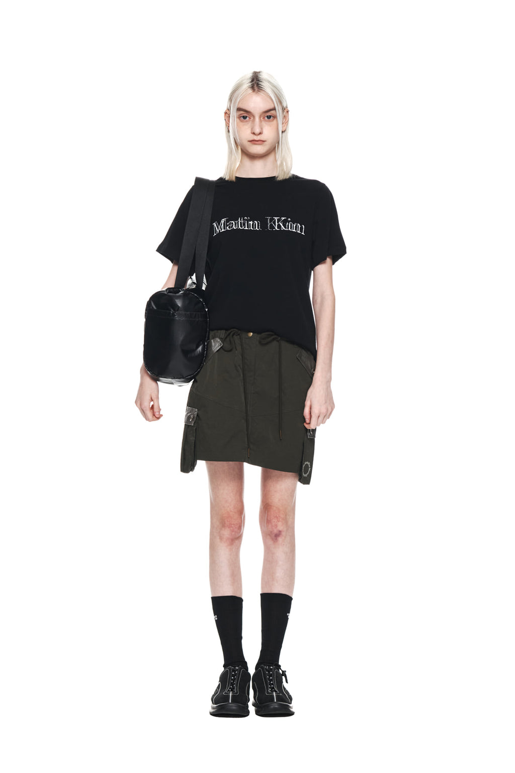 Matinkim Cargo Mini Skirt IN Khaki