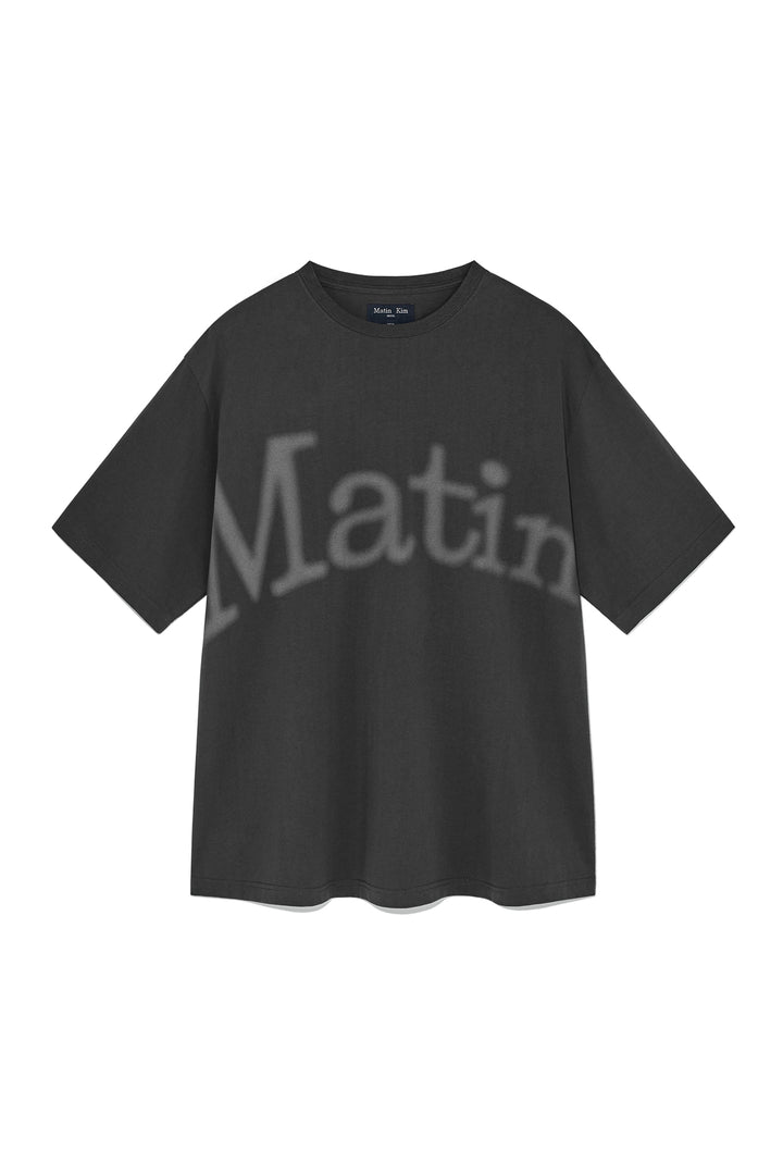 Matinkim Big Arch Logo Top For Men In Charcoal