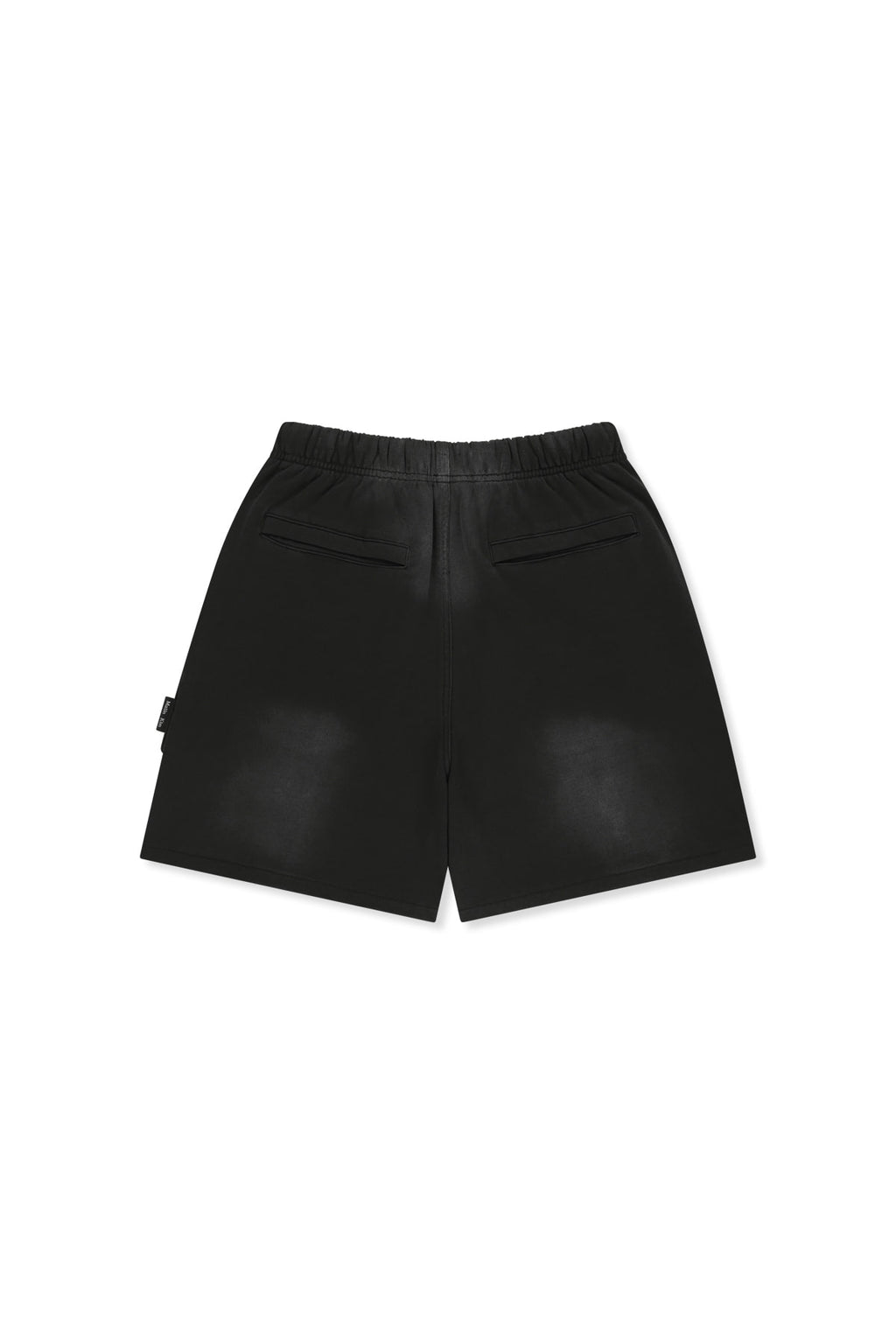Matinkim Vintage Washed Terry Cargo Shorts IN Black