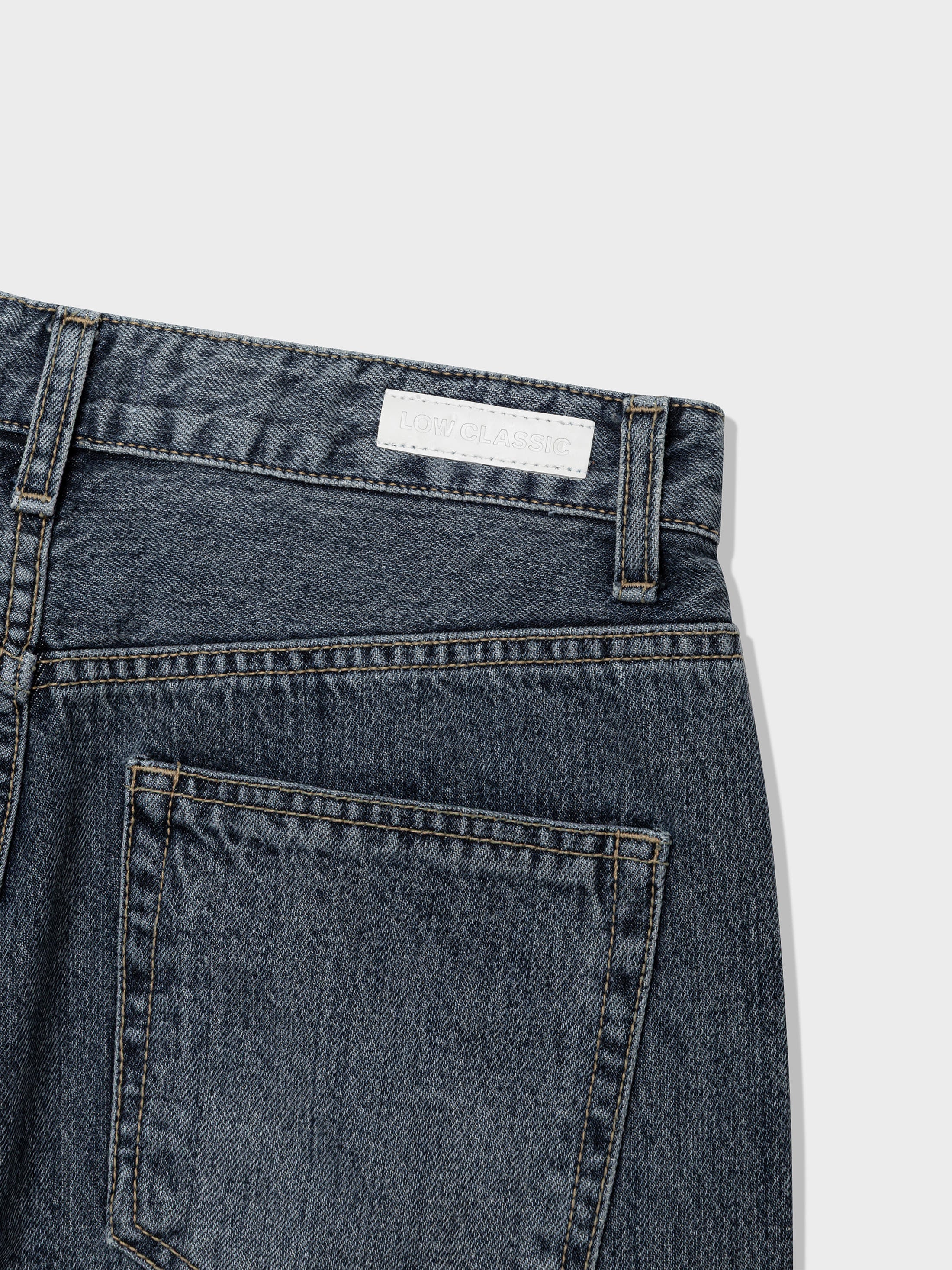 [Low Classic] Relaxed-Fit Jeans_Grey Blue