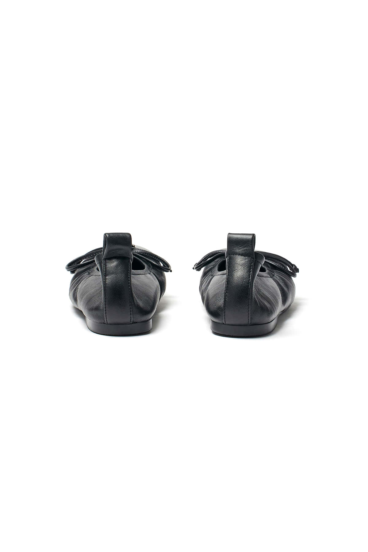 Matinkim Ribbon Ballet Flat Shoes IN Black