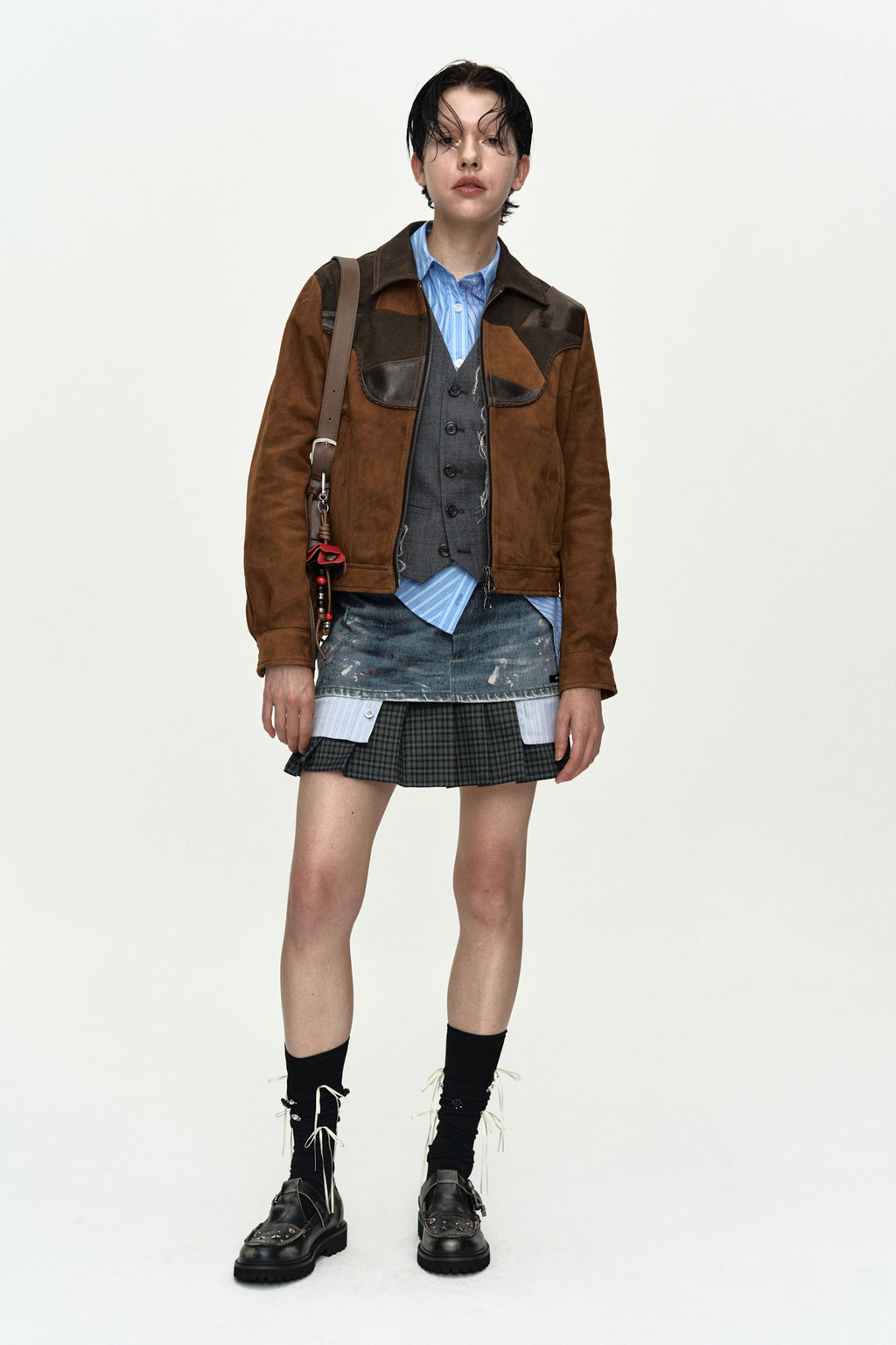 Andersson Bell Harvey Leather Patchwork Jacket