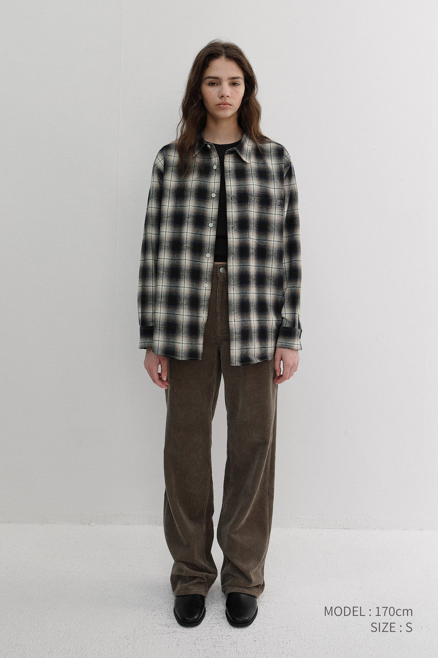 Dunst Unisex Winter Flannel Checked Shirt Blue