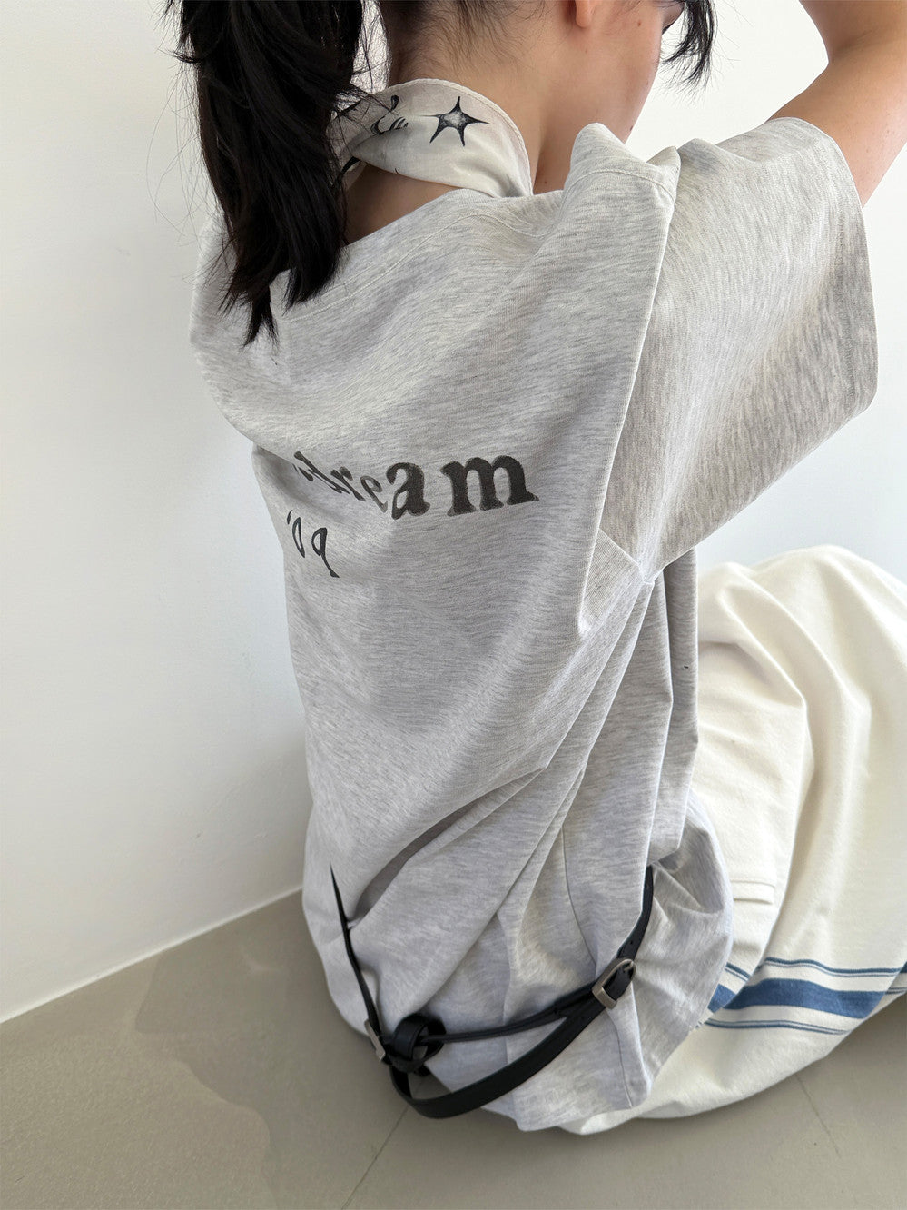 [Low Classic] Pipe Dream T-Shirt_Light Melange Grey