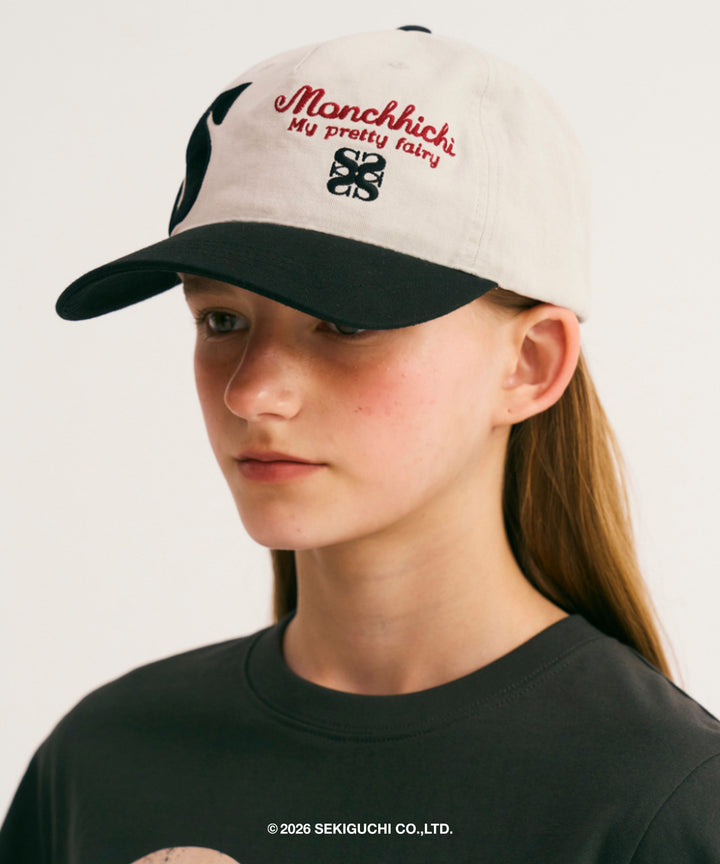 Satur X Monchhichi Vintage Casual Ball Cap - Black