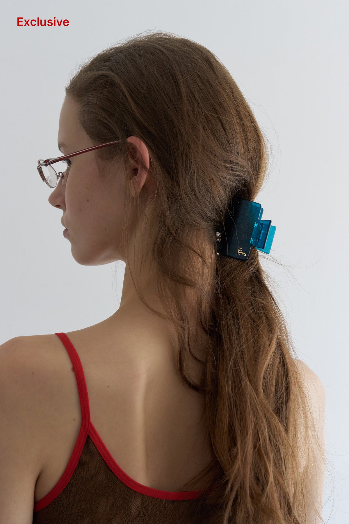Overdueflair Of Logo Hair Clip by Mazzucchelli Blue