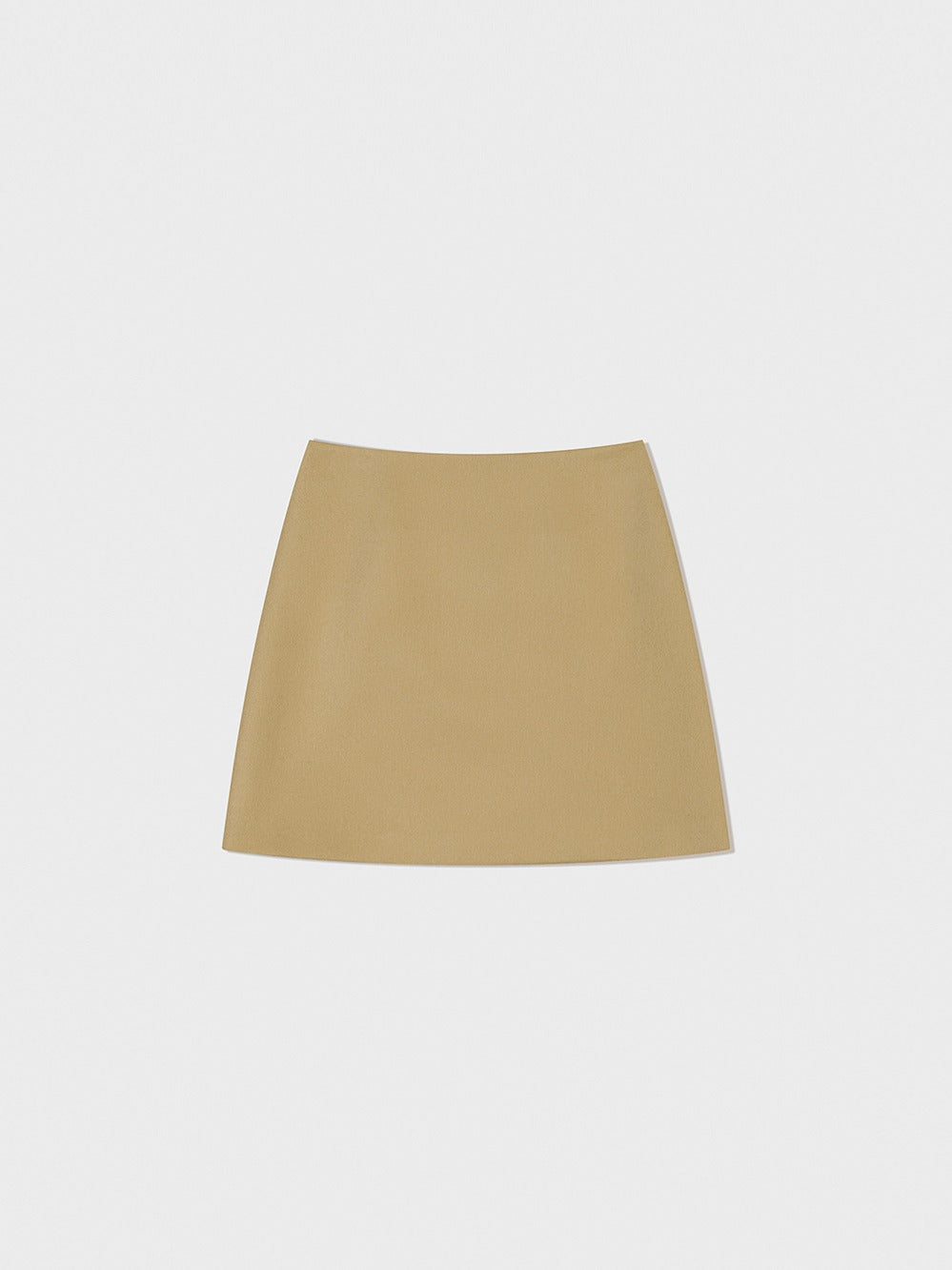 Low Classic A-Line Mini Skirt Beige