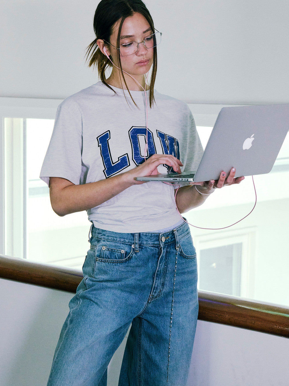 Low Classic Low T-Shirt Light Melange Grey