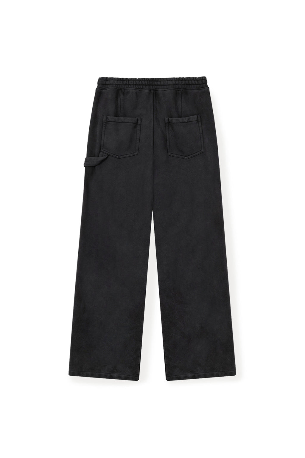 [matinkim] CUT OUT WASHED SWEATPANTS FOR MEN IN CHARCOAL