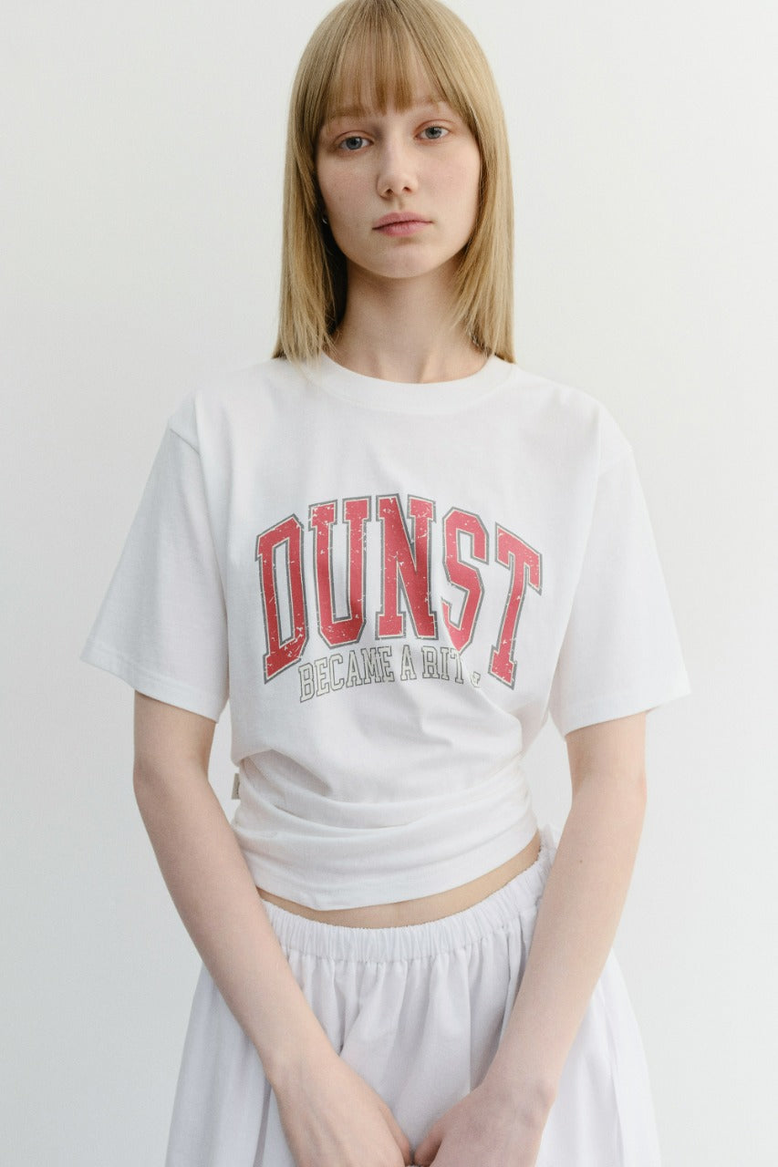 Dunst Unisex Vintage Arch Logo T-Shirt Off White