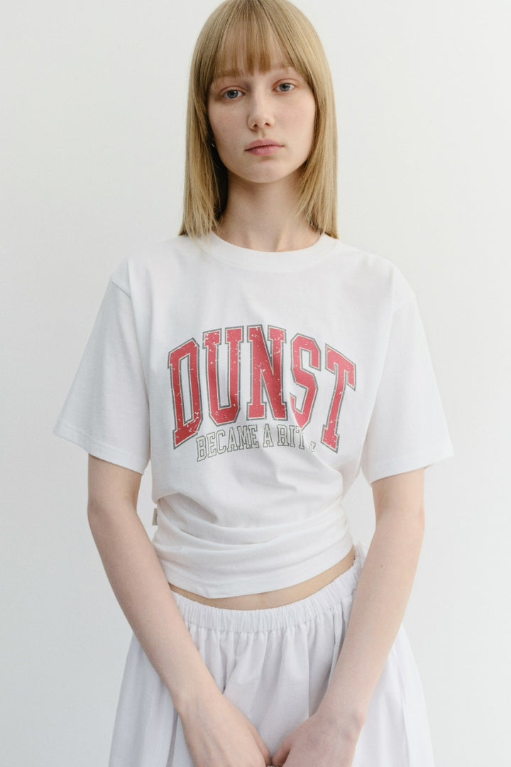 Dunst Unisex Vintage Arch Logo T-Shirt Off White