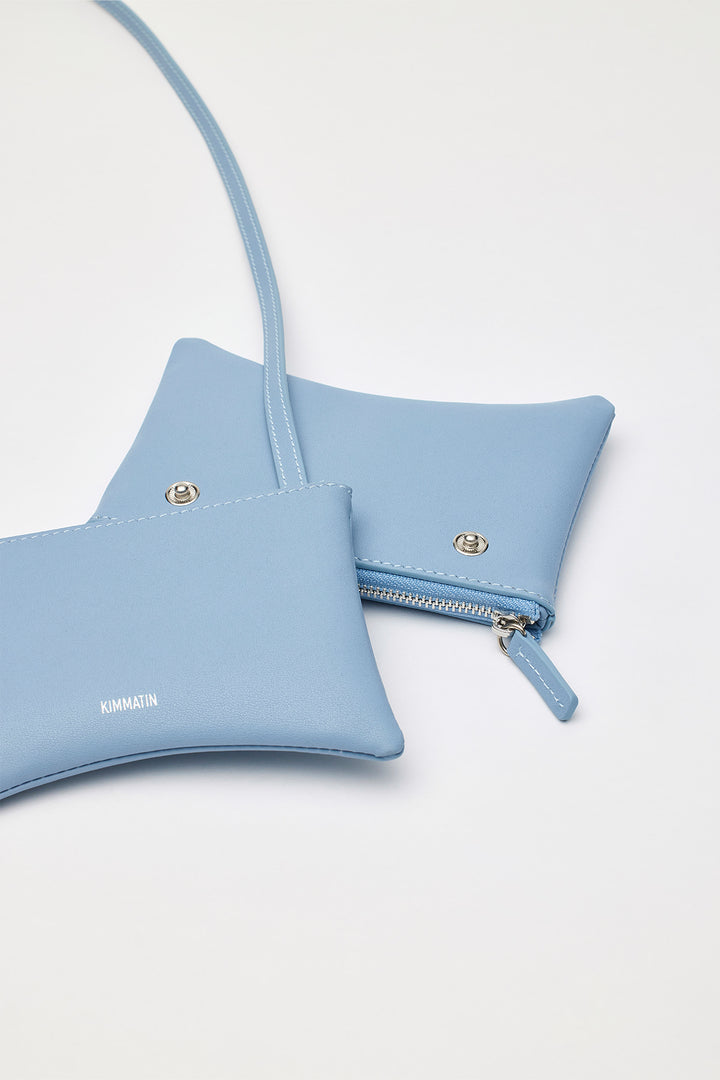 Matinkim Arch Shape Mini Wallet Bag IN Blue