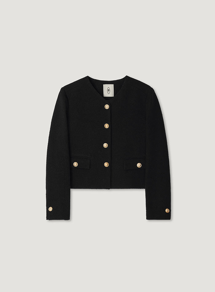 Mango Maniplease Kale Tweed Jacket