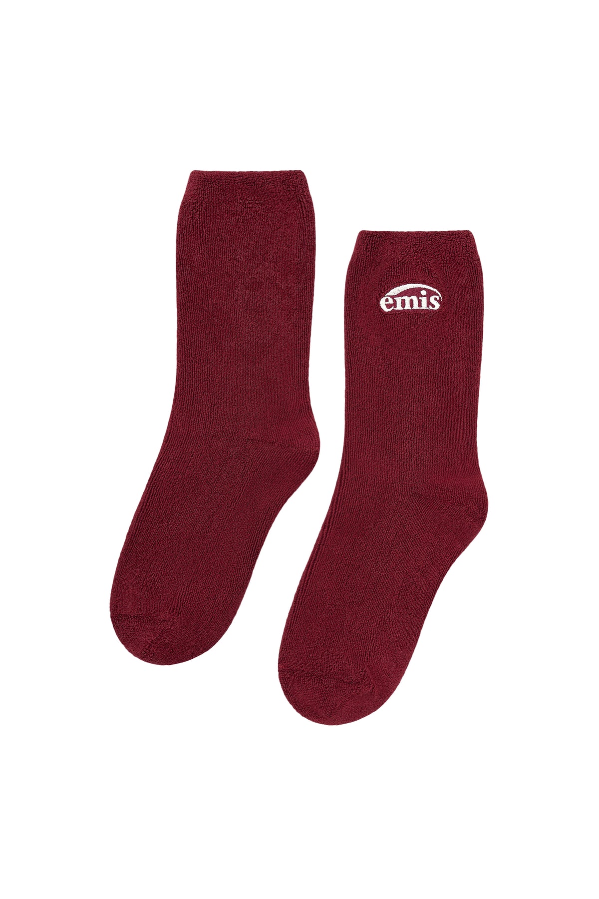 Emis Soft Terry Socks-Red