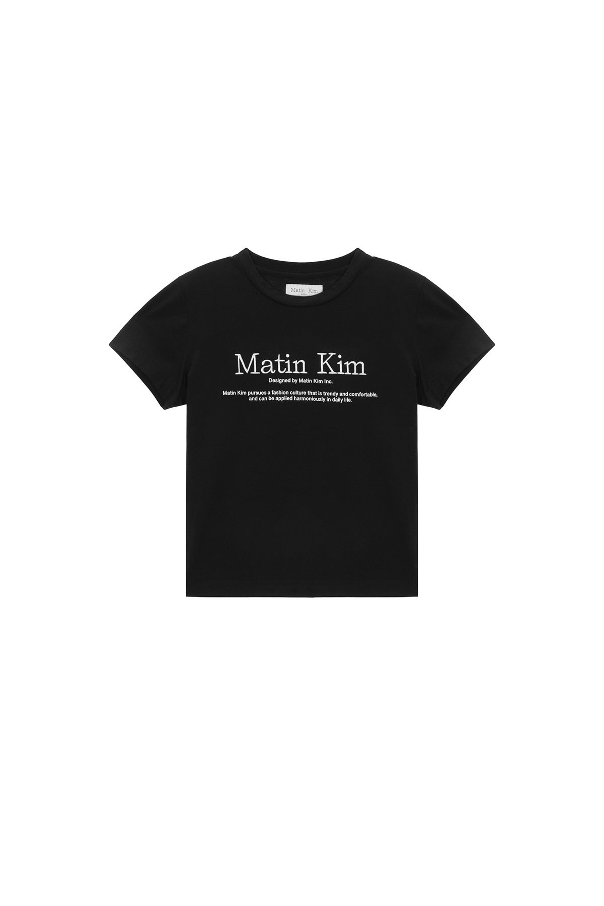 Matinkim Matin Heritage Crop Top IN Black