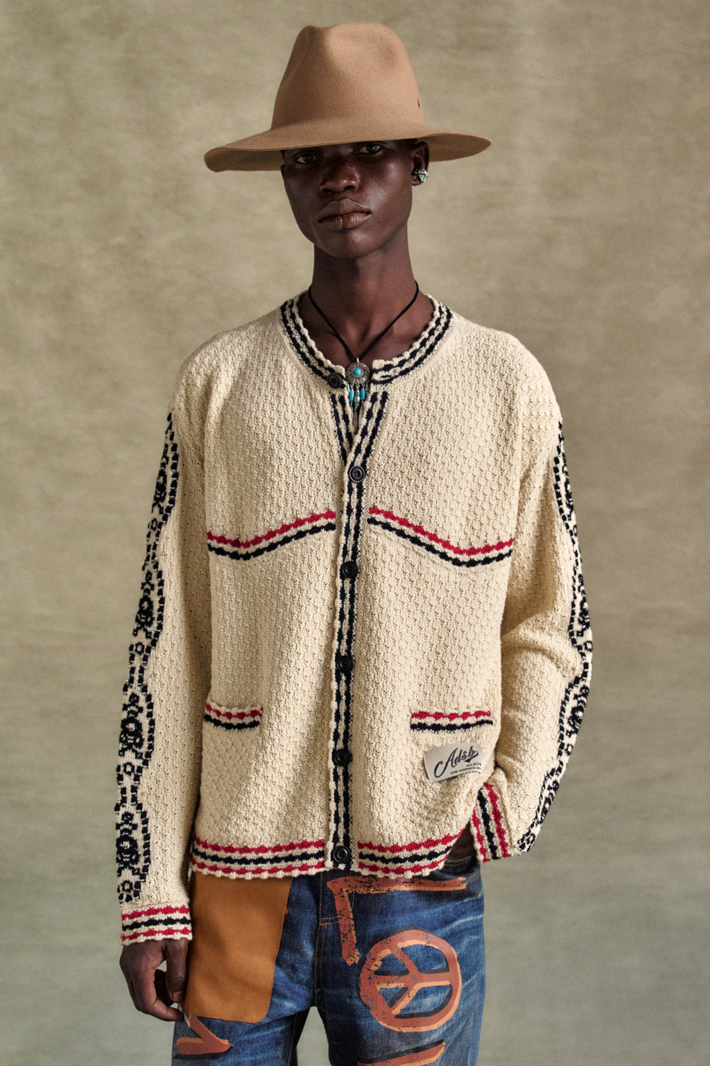 Andersson Bell Fantasia Round-Neck Cardigan