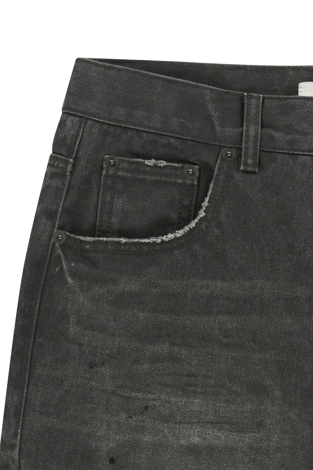 Matinkim Carpenter Bermuda Denim Pants IN Charcoal