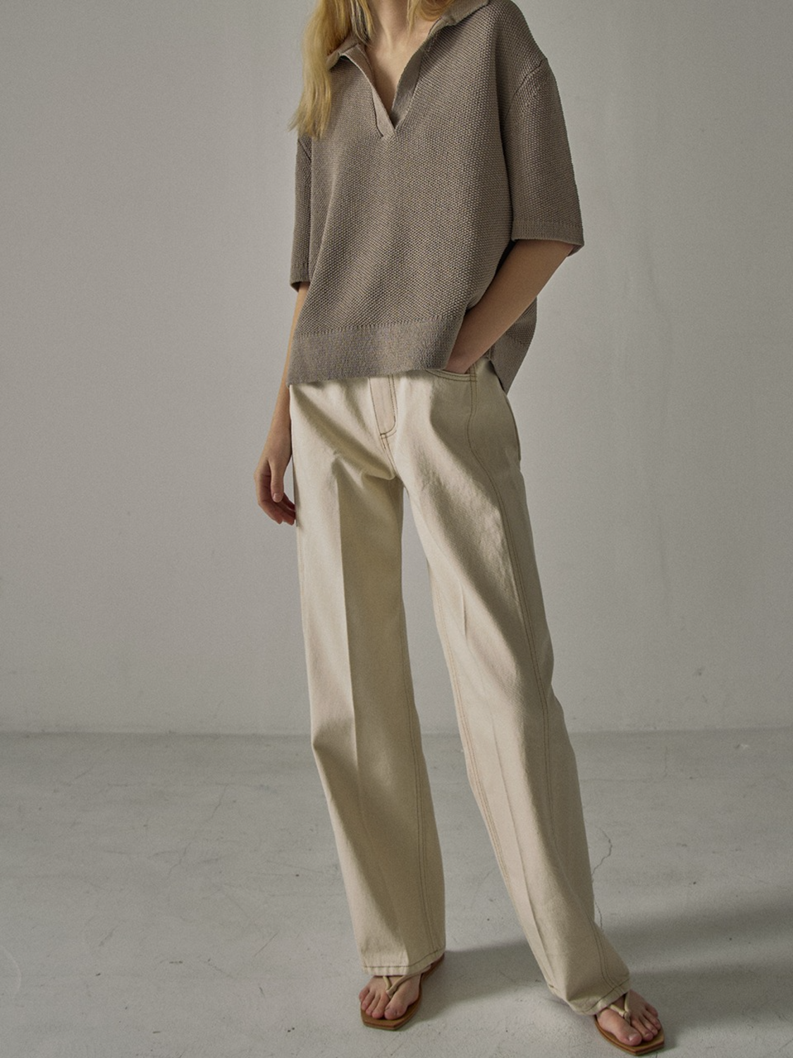 Facade Pattern Classic Denim ecru