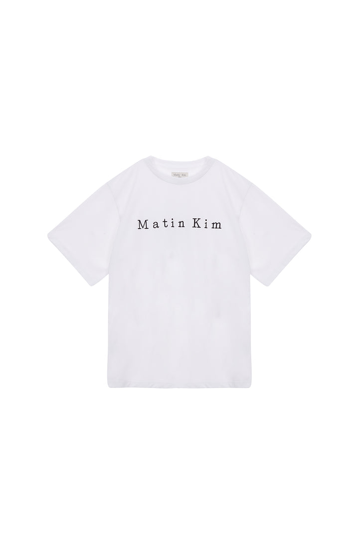 Matinkim Matin Embroidery Logo Top In White