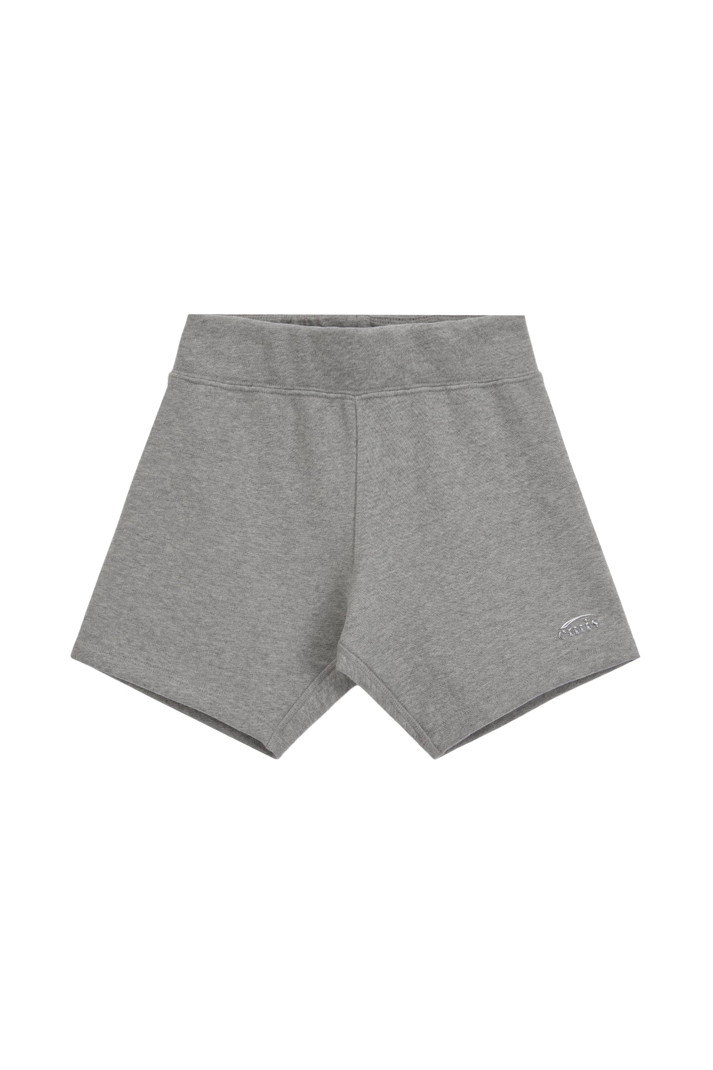 24/7 SWEAT BIKER SHORTS-MELANGE GRAY