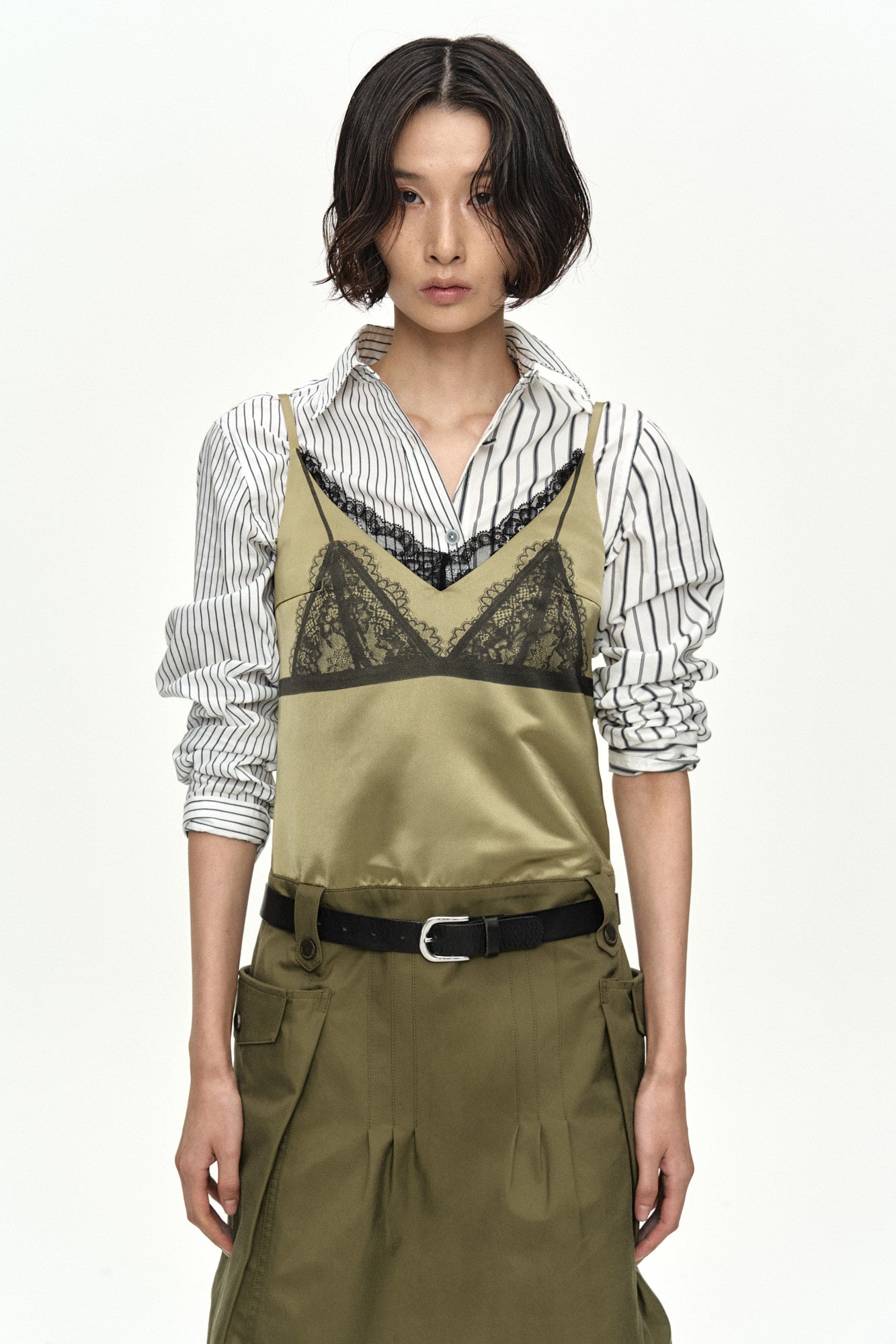 Andersson Bell Lace Bra Printed Cargo Dress