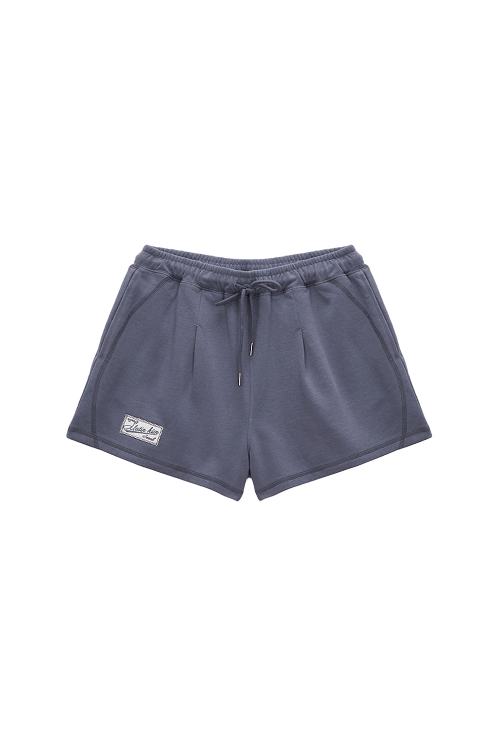 Matinkim Stitch Label Sweatshorts IN Smoke Blue