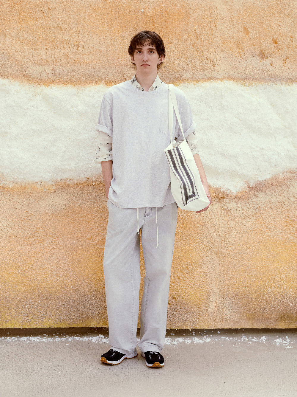 Low Classic Pipe Dream T-Shirt Light Melange Grey