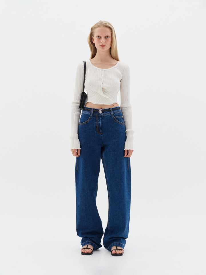 Low Classic Straight Fit Denim Blue