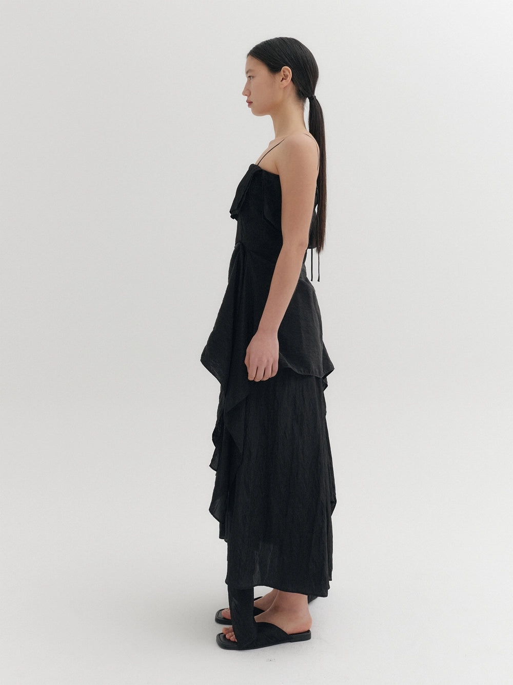 EENK Layered Maxi Dress - Black