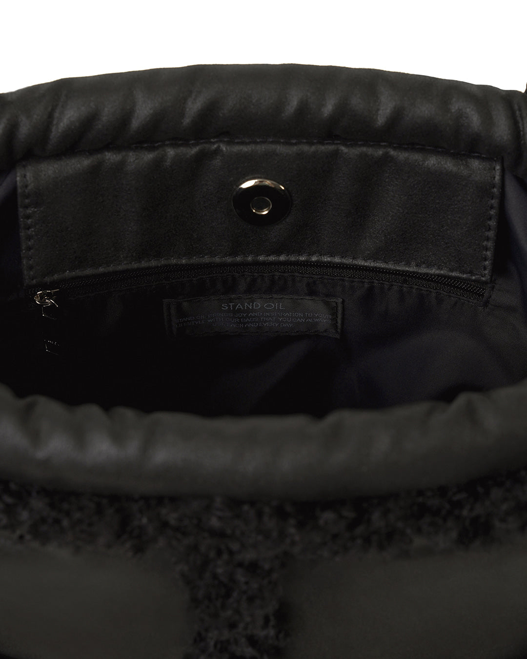 [standoil] Bubble Bag Mini · Bubble Bag Mini / Black Fur