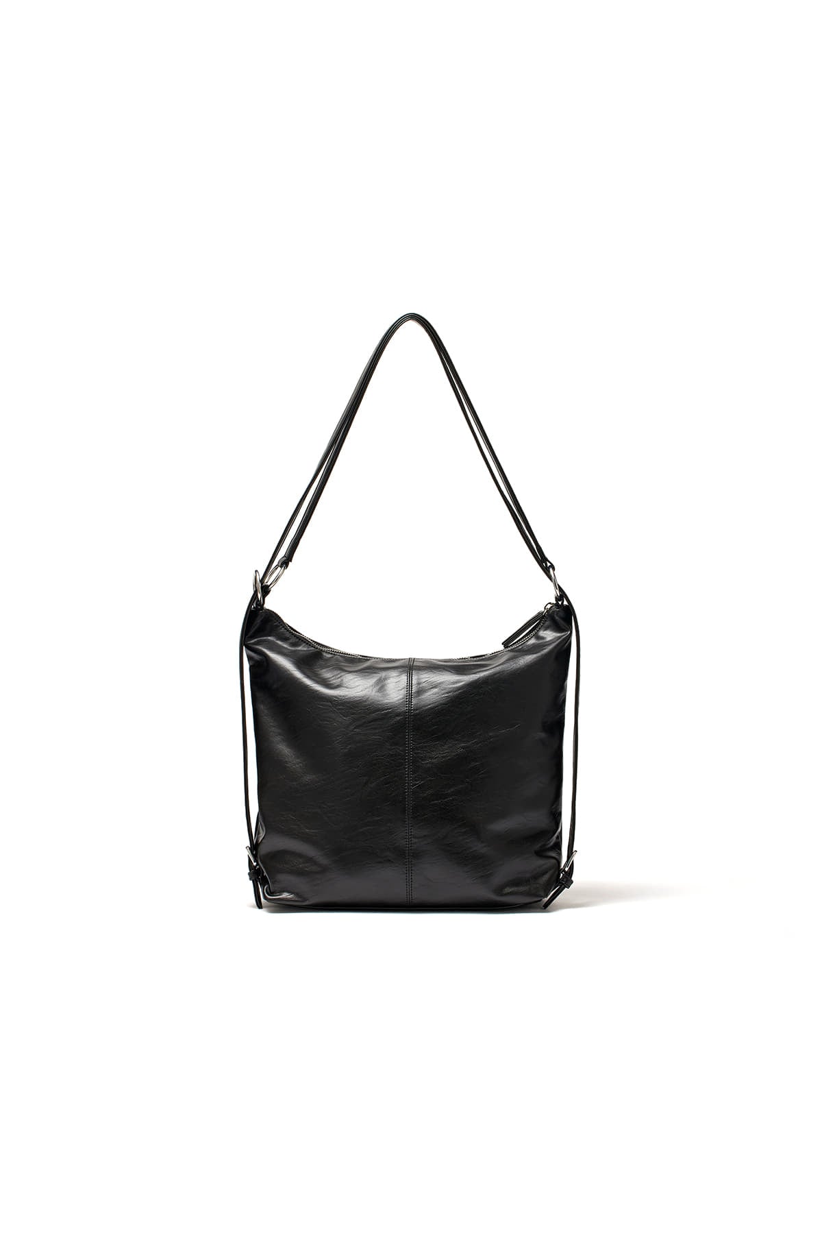 [matinkim] DOUBLE POCKET TWO WAY BAG IN BLACK
