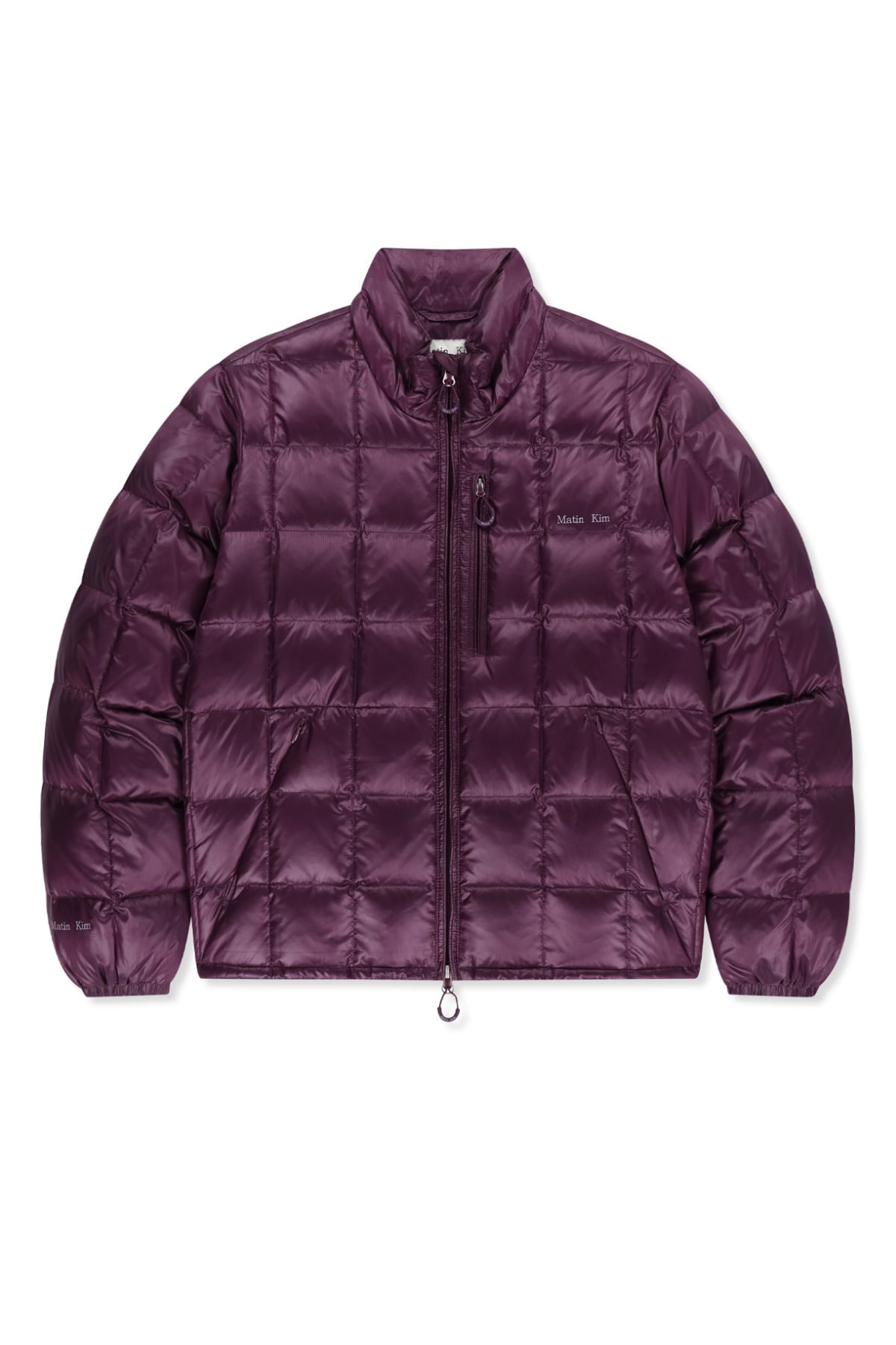 Matinkim Matin Grid Quilted Light Down Jumper IN Purple