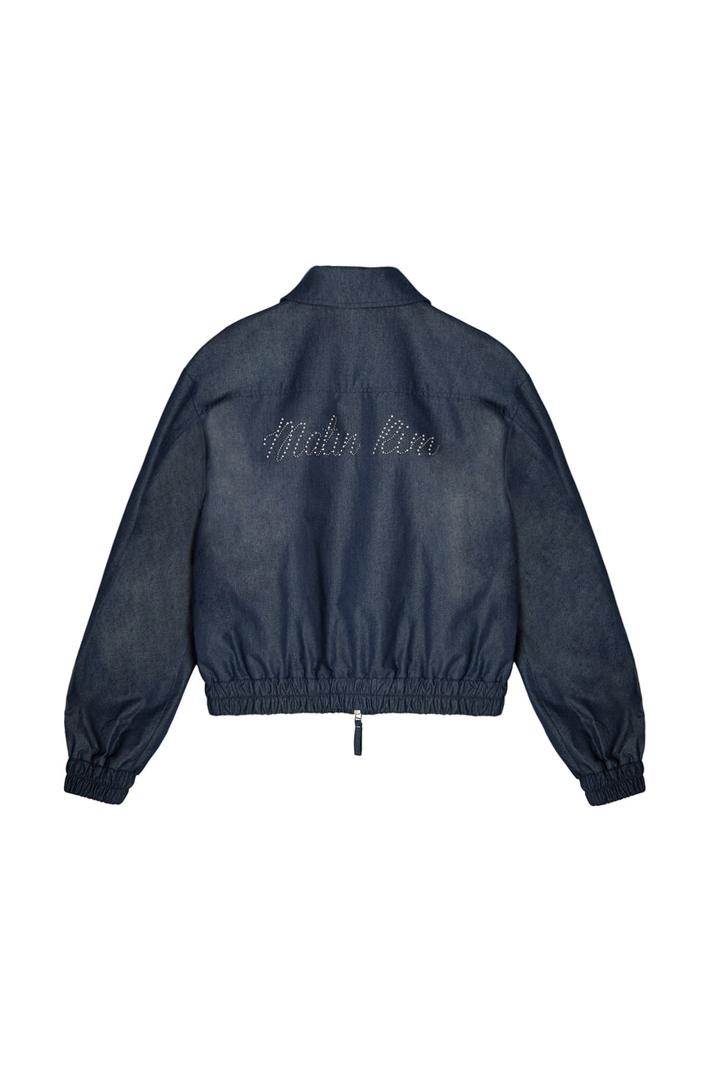 [matinkim] WESTERN DETAIL DENIM LIKE BLOUSON IN NAVY