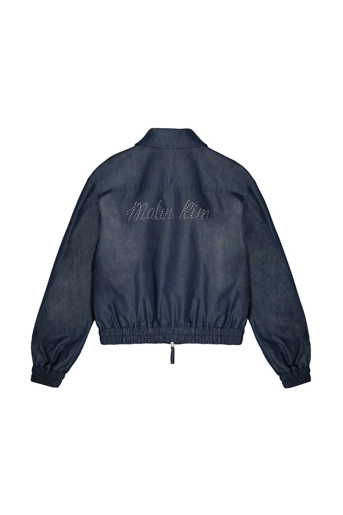 [matinkim] WESTERN DETAIL DENIM LIKE BLOUSON IN NAVY