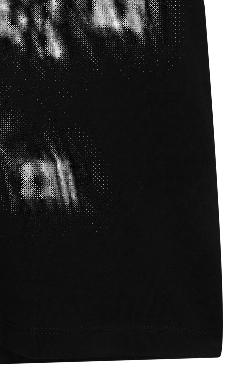 [matinkim] BLURRED LOGO CROP TOP IN BLACK