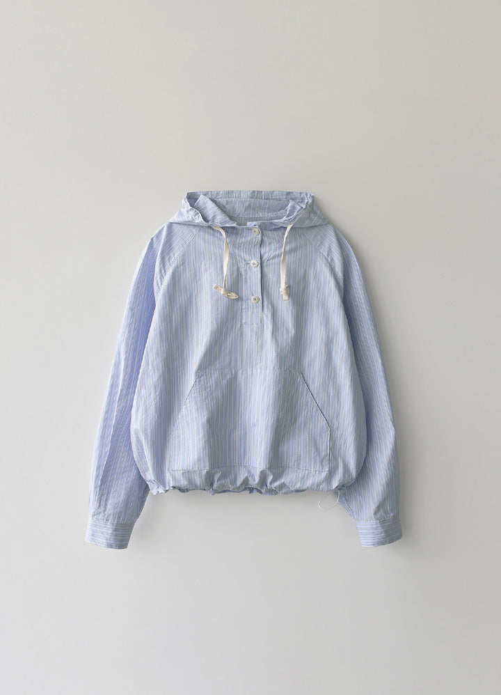 Nothing Written Castel hoodie anorak (Blue stripe)