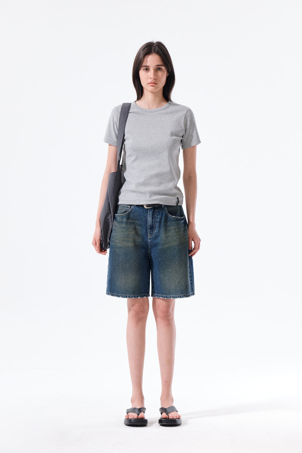 Matinkim Carpenter Bermuda Denim Pants IN Blue