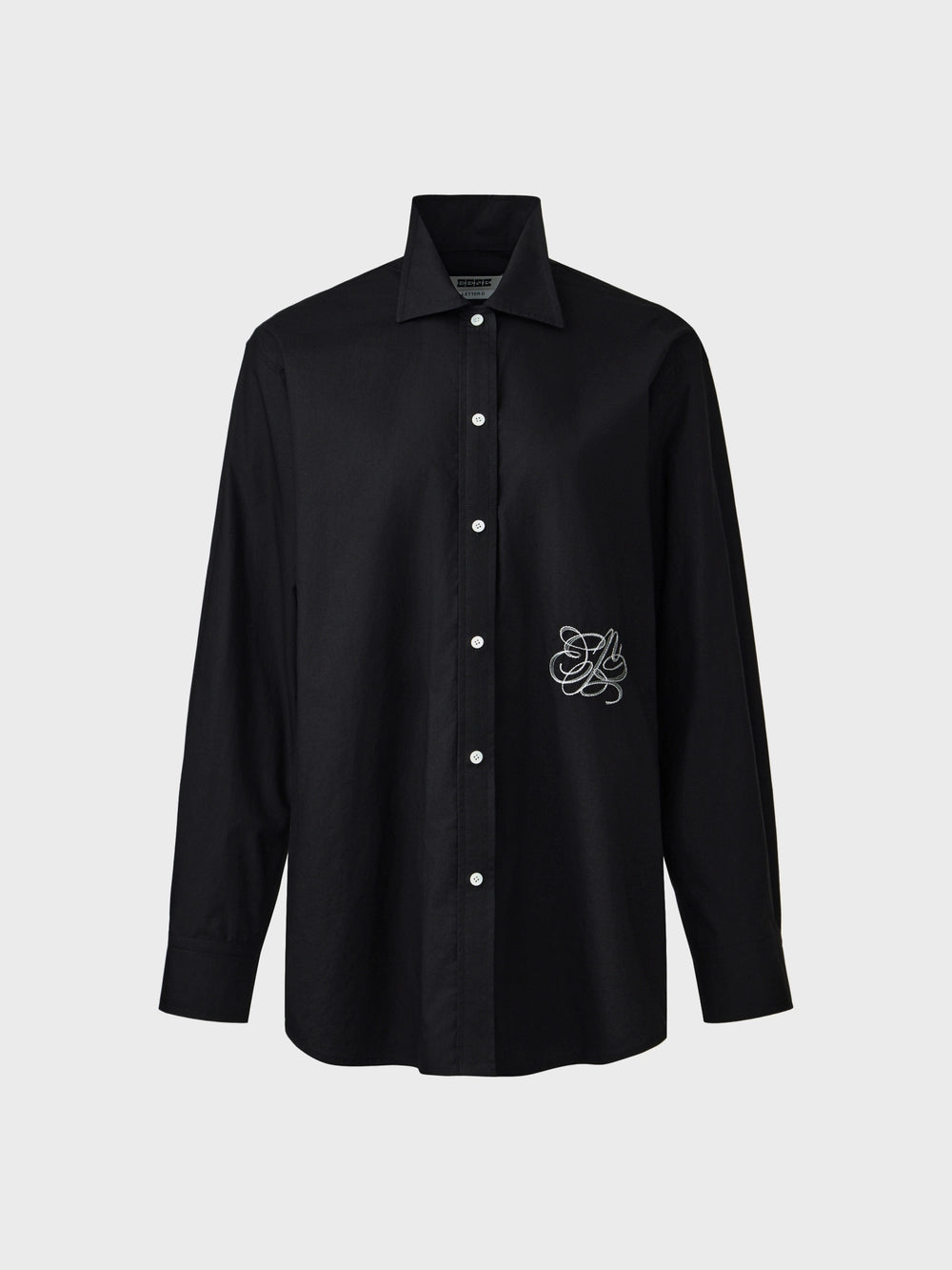 EENK Classic Logo Embroidered Shirt - Black