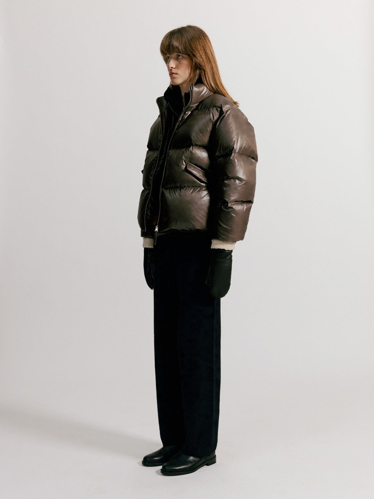 Nothing Written Hoore puffer jacket (Vintage brown)