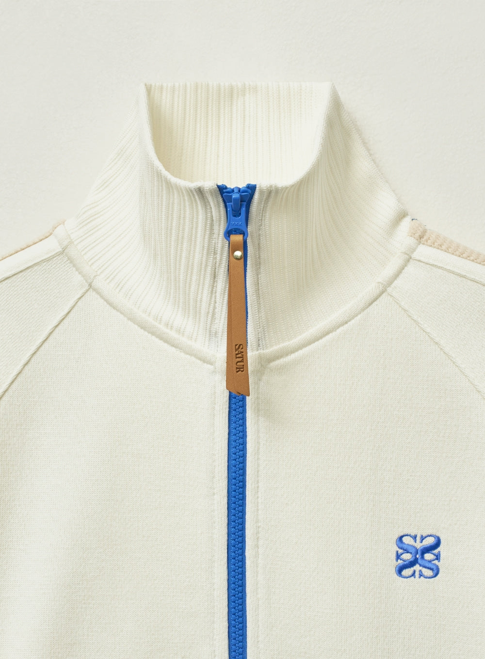 [satur] (W) Lawton All Day Track Zip-up Jacket - White